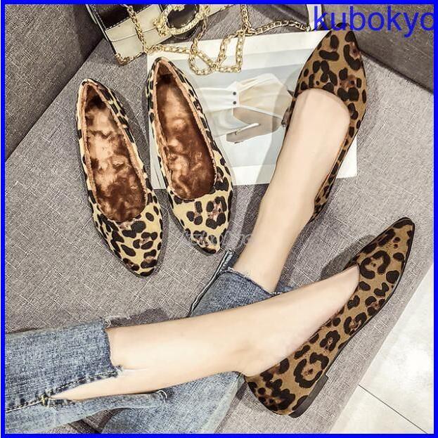 豹柄 レオパード柄 ファー シューズ ファー パンプス フラットシューズ ローファー シューズ レディース 裏ボア シューズ スリッポン もこもこ フラット P 久保井 恭 通販 Yahoo ショッピング