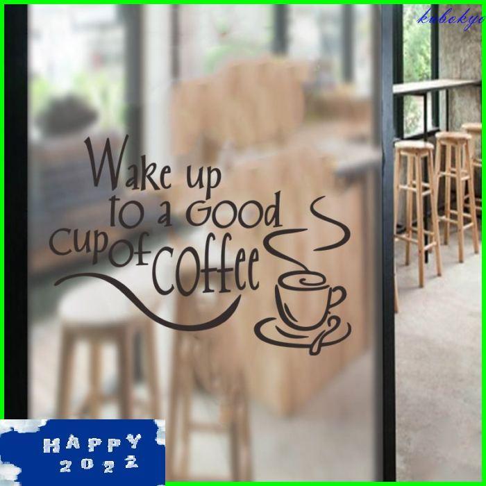 ウォールステッカー シール式 壁紙シール モノトーン モノクロ コーヒー 珈琲 英字 アルファベット 文字 英文 窓 ガラス 壁シール おしゃれ 飾り付け Pa90c 久保井 恭 通販 Yahoo ショッピング