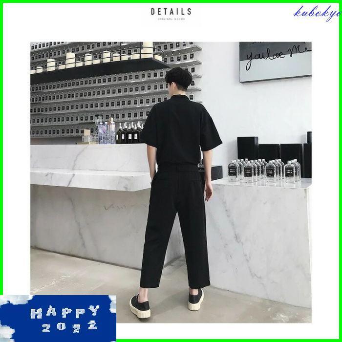 セットアップ メンズ 夏 韓国 ファッション モード系 半袖 つなぎ オールインワン ビッグシルエット 原宿系 韓国系ゆったり メンズ メンズファッション モード Pafac 久保井 恭 通販 Yahoo ショッピング