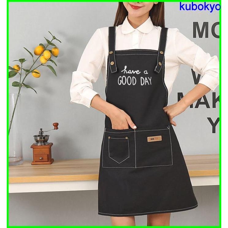 シンプルカフェ風 選べる生地 ロゴ付き エプロン ワークエプロン 業務用 ポケット カフェエプロン 喫茶店 オシャレ 無地 サロペット風 ポケット Pb585 久保井 恭 通販 Yahoo ショッピング