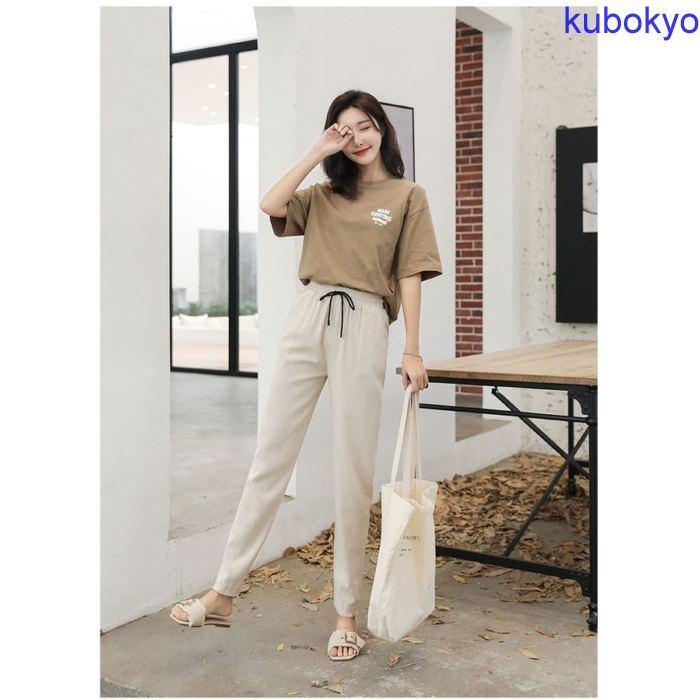 レディースファッション 暖色系 ジョガーパンツ レディース 楽ちん カジュアル 春 夏 秋 綿 麻 30代 40代 50代 60代 ポイント消化 Roqiraw4ey Www Slnb In