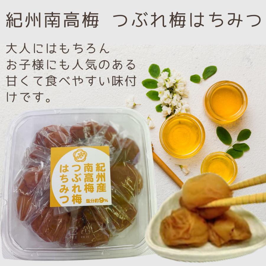前田農園】紀州南高梅つぶれ梅 紅白セット500g×2 (はちみつ・しそ