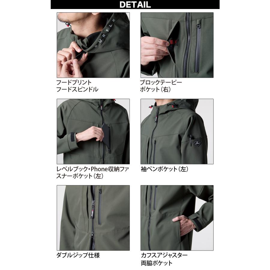 BURTLE（バートル） 2024年新秋冬商品 BURTLE 821 フーディジャケット