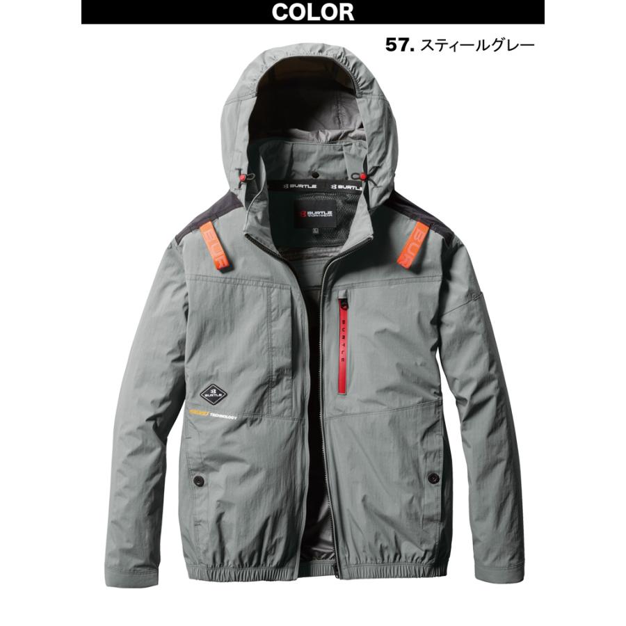BURTLE AC2081 スティールグレー　XL ハイバック空調服　2025 BURTLE（バートル） (ハイバックファン取付設計モデル)バートル エアー