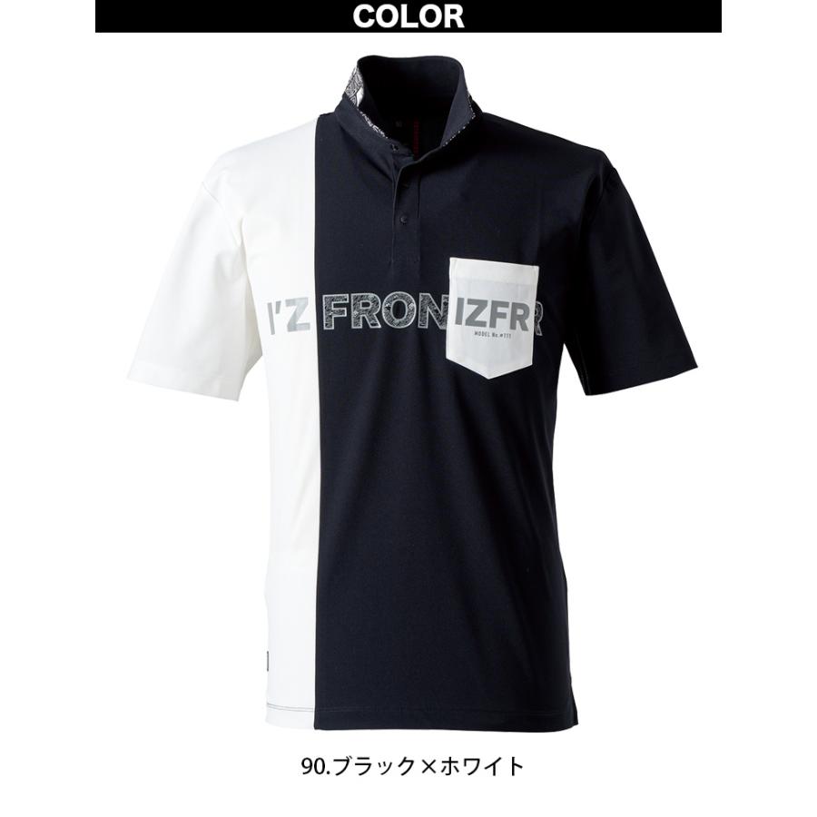 Flexwitme ポロシャツ Brrrsos スーピマコットンストレッチ ピケ GFロゴ ポロシャツ Slim
