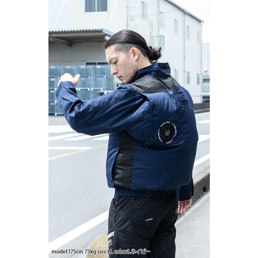 HOOH（鳳皇） 村上被服 HOOH V4252/V3001/V3002 難燃ミドルファン長袖