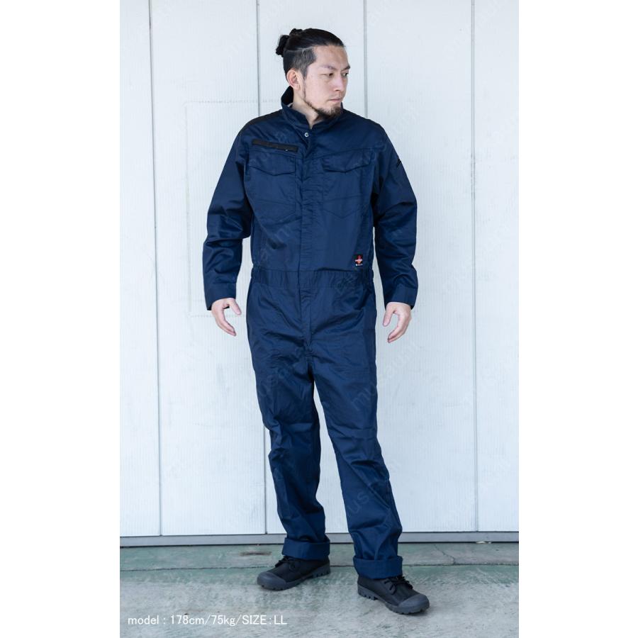 HOOH（鳳皇） 快適ウェア 難燃ツナギ 綿100% V4288 単品 S〜4L 耐炎