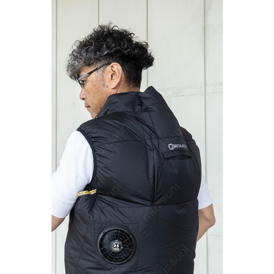 空調風神服 チタンベスト 6640 単品 極涼 3D通気 フルハーネス対応