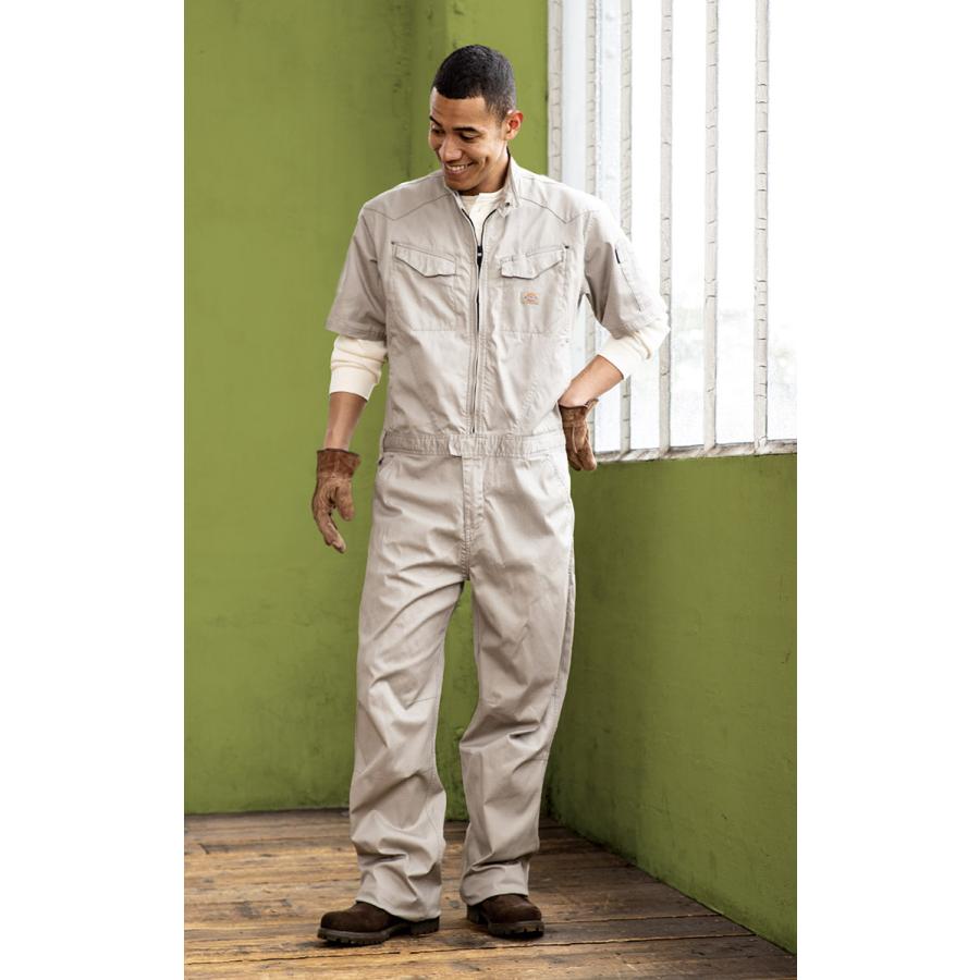 Dickies（ディッキーズ） コーコス ストレッチヘリンボーン 半袖ツナギ