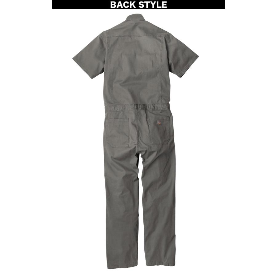 Dickies（ディッキーズ） コーコス ストレッチヘリンボーン 半袖ツナギ
