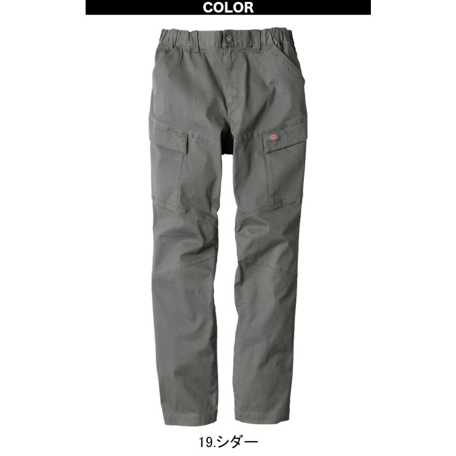 サルセーション カーゴパンツ　グレー　S 15 Dickies（ディッキーズ） ストレッチヘリンボーンカーゴパンツ D-2915