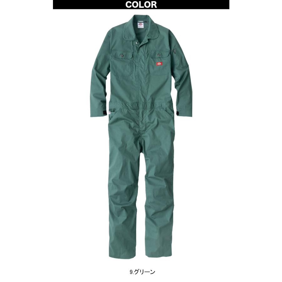 ディッキーズ Dickies ライトストレッチアメリカンテイスト長袖ツナギ