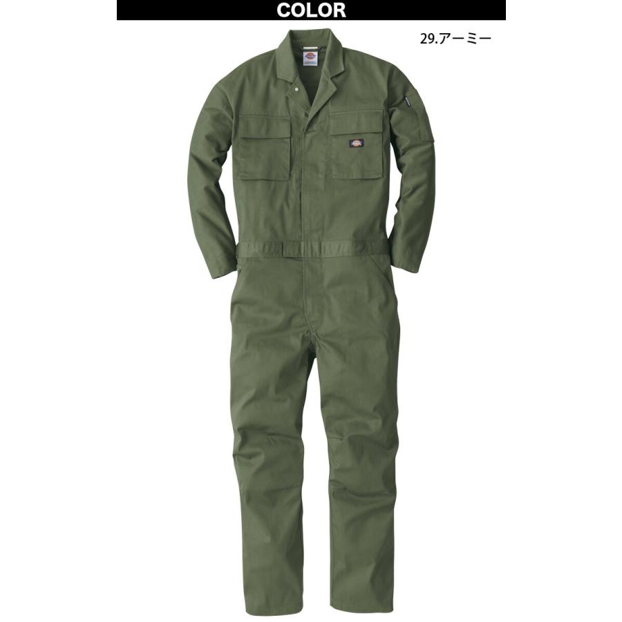 Dickies（ディッキーズ） T/Cストレッチツナギ D-766 SS〜5L Dickies
