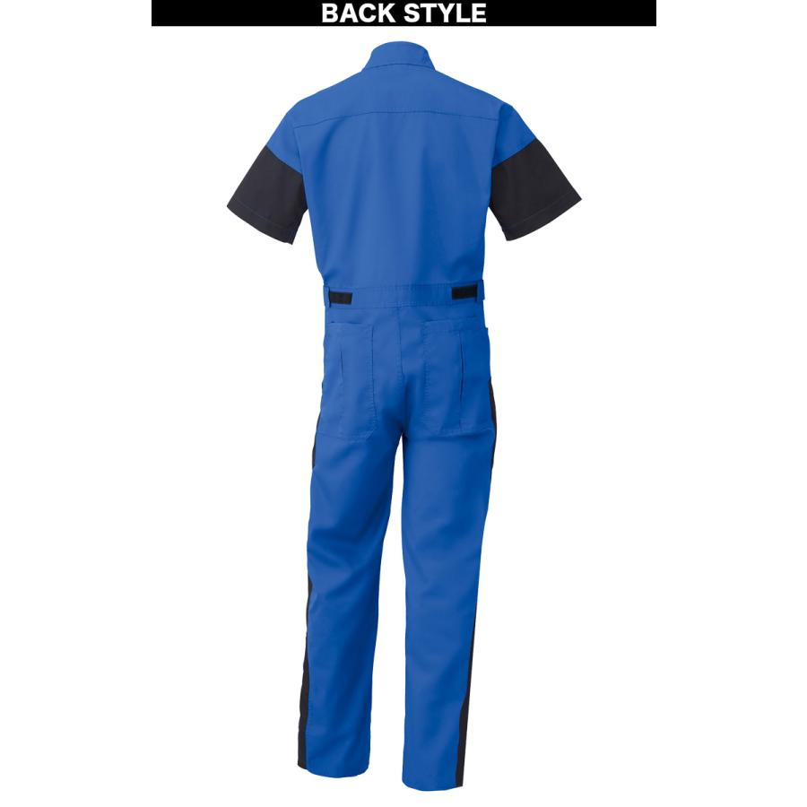 山田辰 つなぎ服 春夏 257 半袖 Kansai 帯電防止 日本製生地 膝二重