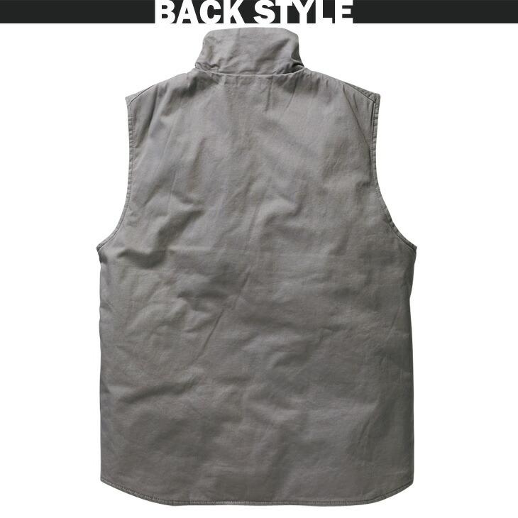 寅壱 【寅壱】TORA 防寒ベスト TORAsted Military Vest 薄手 中綿入り 