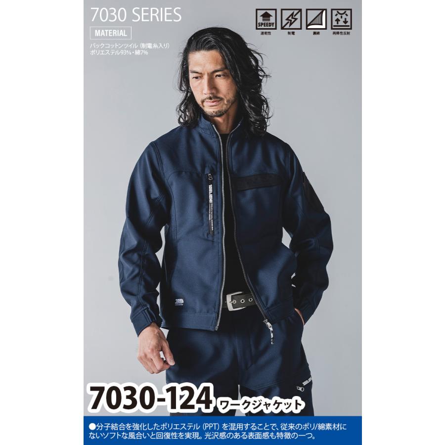 寅壱 2025年秋冬新商品 ワークジャケット 7030-124 速乾 制電 裏綿