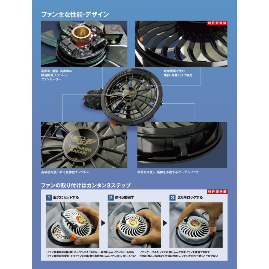 トルネードラカン ファン・バッテリーセット 2023年版 FS6 BS6 新型