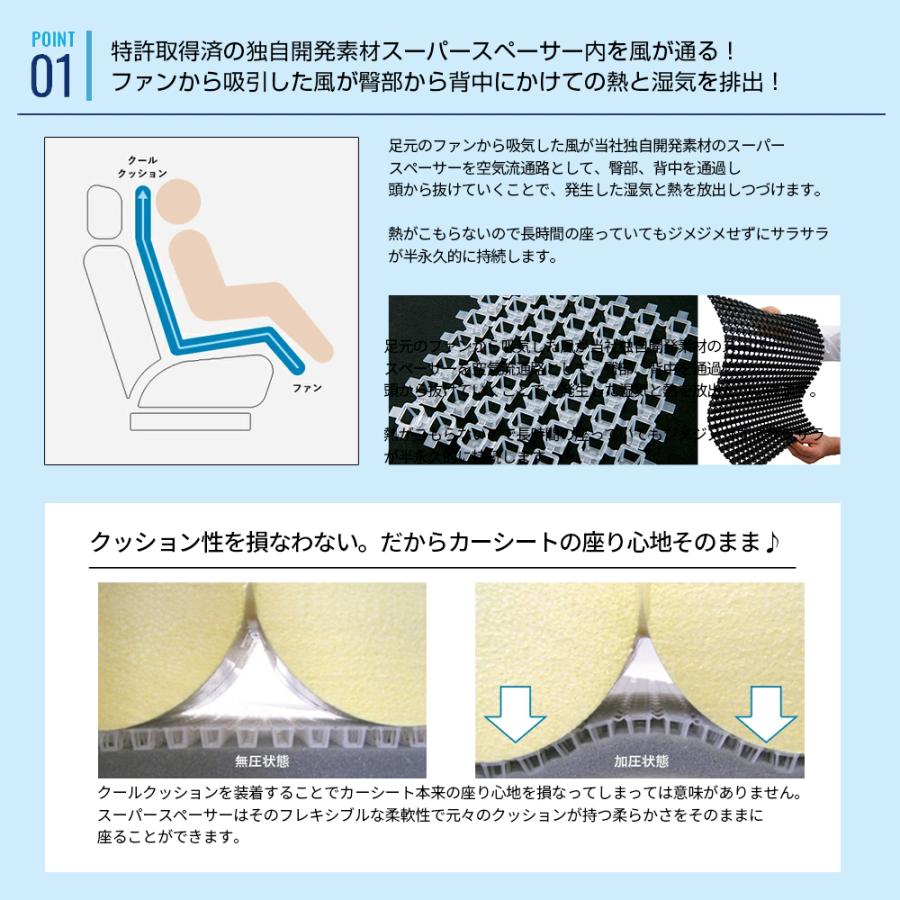 空調服 クールクッション KC2000 カーシート クール クッション