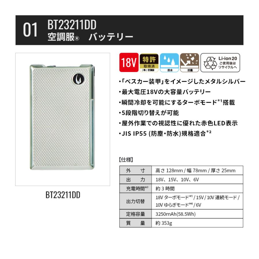 空調服 【公式ショップ】空調服(R) スターターキット SK23011DD 18V