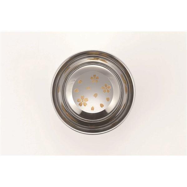 ぐい呑み 〔さくら 1P〕 58ml 18-8 ステンレス 二重構造 日本製