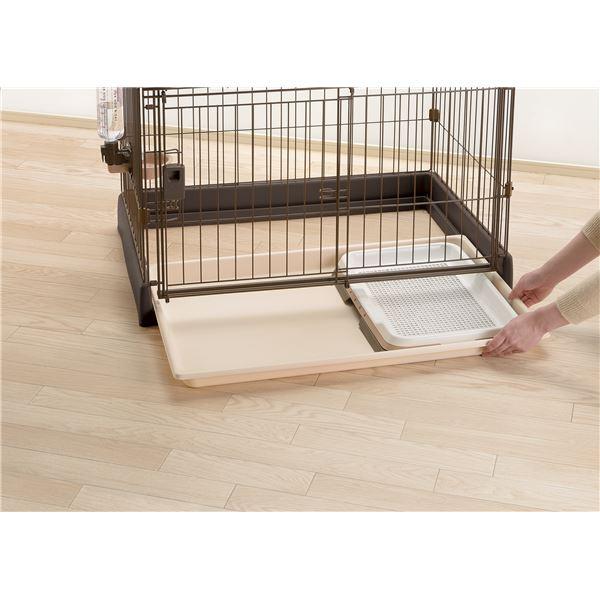 もっとお掃除簡単ペットサークル 90-60 ダークブラウン : 龍口