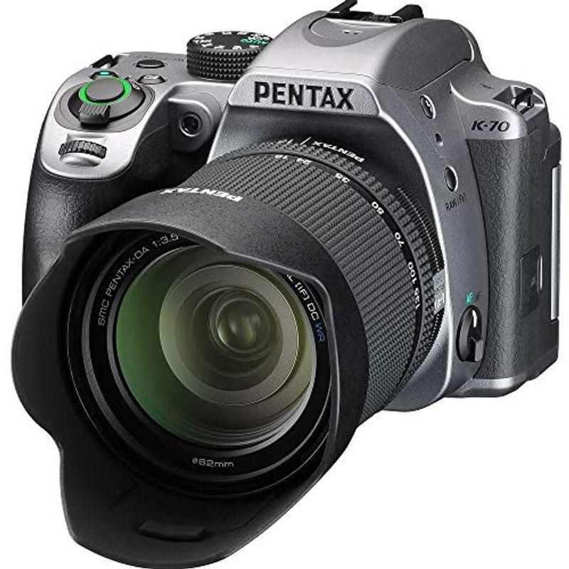 PENTAX セン 2424万画素APS-C 超高感度・高画質 デジタル一眼レフカメラ シルバー 18-135mmWRレンズキット K-70 コンパクトデジタルカメラ 正規