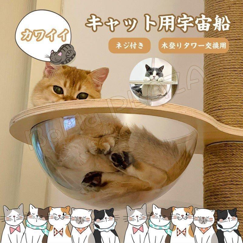 キャット宇宙船 拡張パーツ 大人気 交換用 宇宙船 猫 猫ベッド 透明
