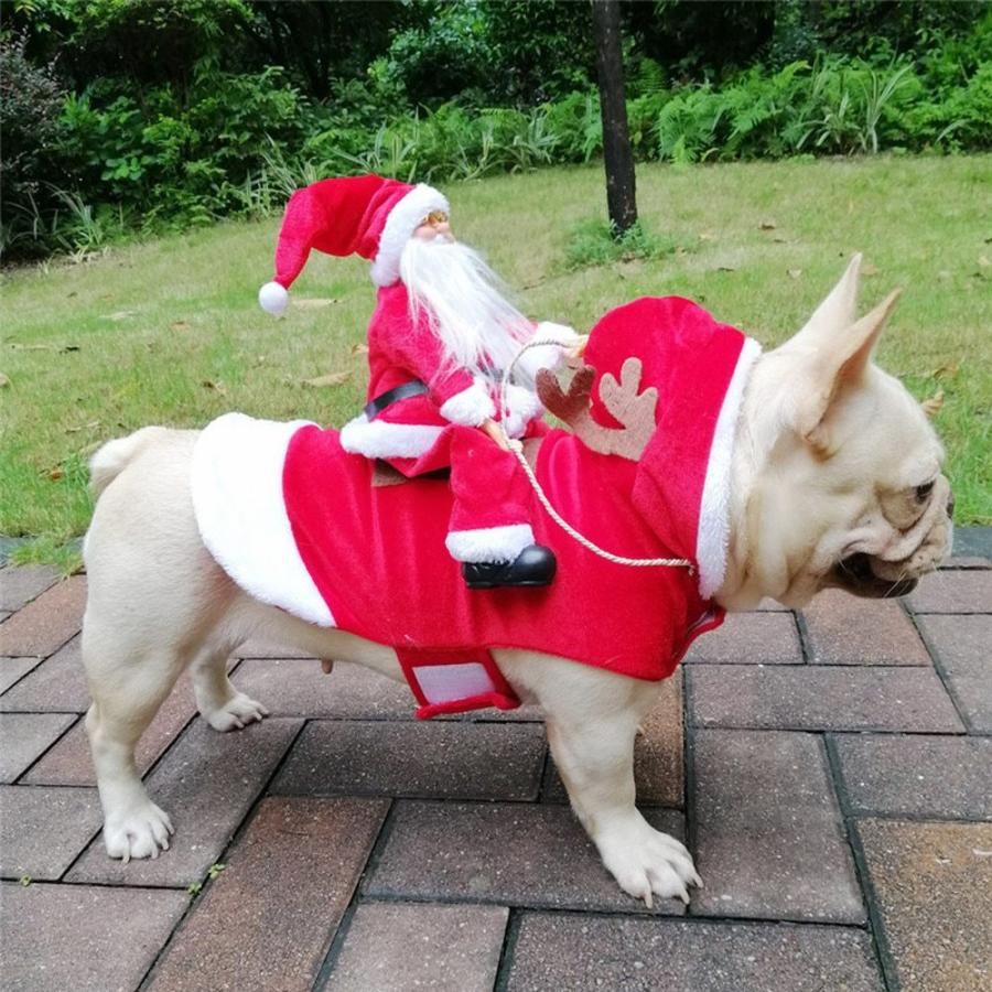 正規激安 ペットの犬のクリスマスの服 サンタクロースが鹿に乗ってジャケット コート ペットのクリスマスの犬のアパレル 大型犬または小型犬 用コスチューム 猫服 Aet 久が原商会 通販 Yahoo ショッピング お気にいる Jeannesauve Org