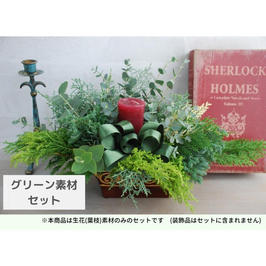 最も コニファーamp ユーカリ葉枝 生花 セット 10種類 葉枝 35cm リース作り アレンジメント スワッグ素材 グリーン装飾