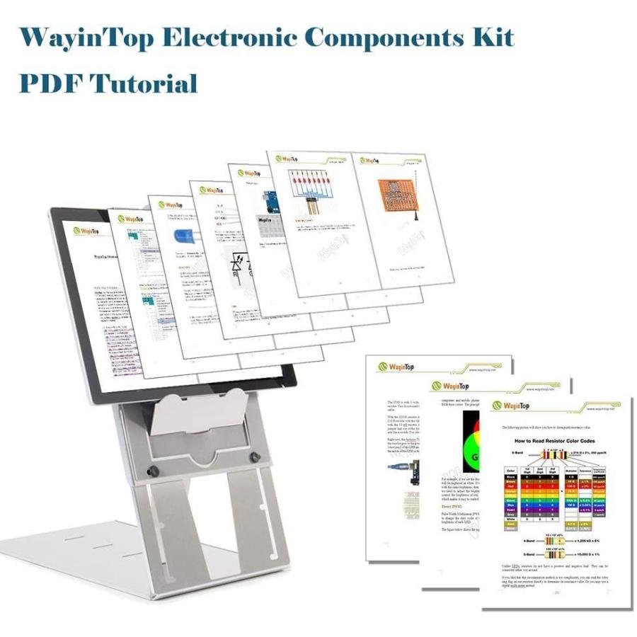 WayinTop 開発ボード用センサーキット 電子工作キット スターターキット 初心者向け 学習キット 電子部品セット 日本語チュートリアル|kugi-onlineshop|04