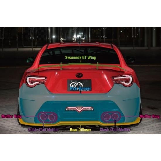 風間オート SUSTEX アルミ製リアバンパー　絶版レア ORIGIN Labo. オリジン FRP リアバンパー ハーフカットタイプ NISSAN