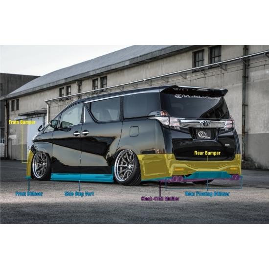 KUHL RACING 30V-GT 30系 リアフローティングディフューザー ヴェル