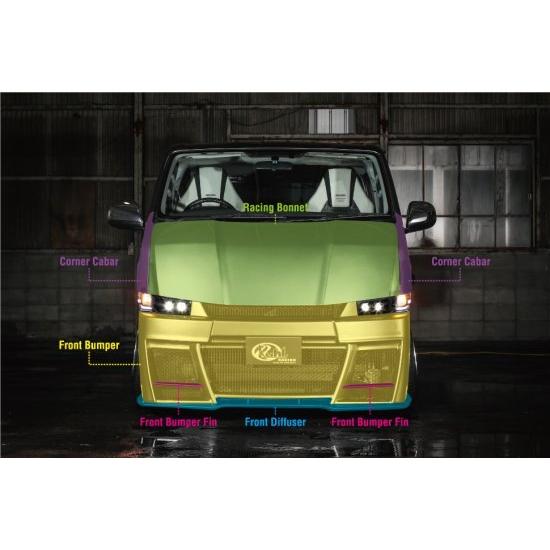 KUHL RACING 200V-GT フロントバンパー Ver1 200系ハイエース4型