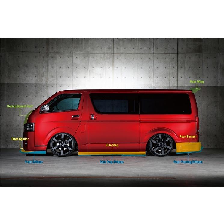 KUHL RACING 200V-SS フロントディフューザー 200系ハイエース4型