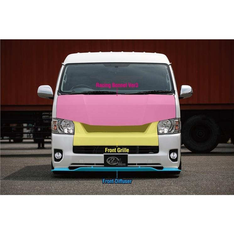 KUHL RACING 200W-SS フロントグリル 200系ハイエース4型ワイド 対応