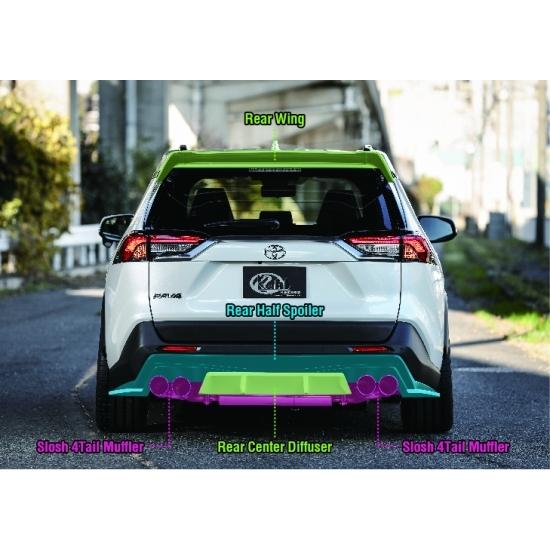 KUHL RACING RAV-SS リアハーフスポイラー RAV4 社外エアロパーツ FRP