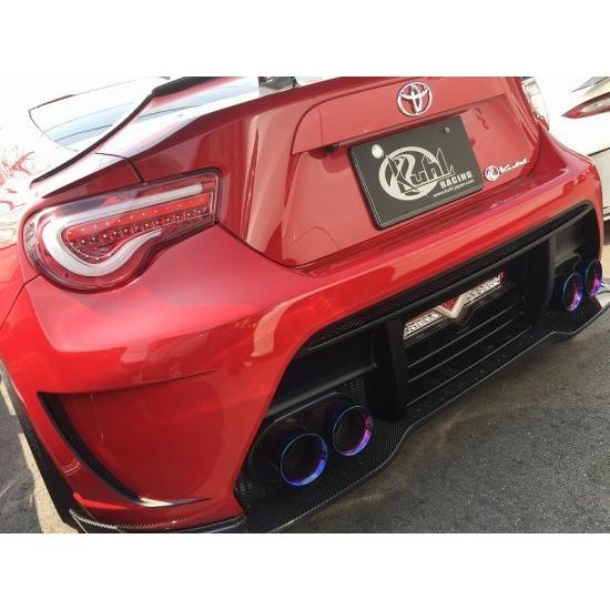 KUHL】 86 トヨタ マフラー 01R-GT/W専用 スラッシュ4テールマフラー 