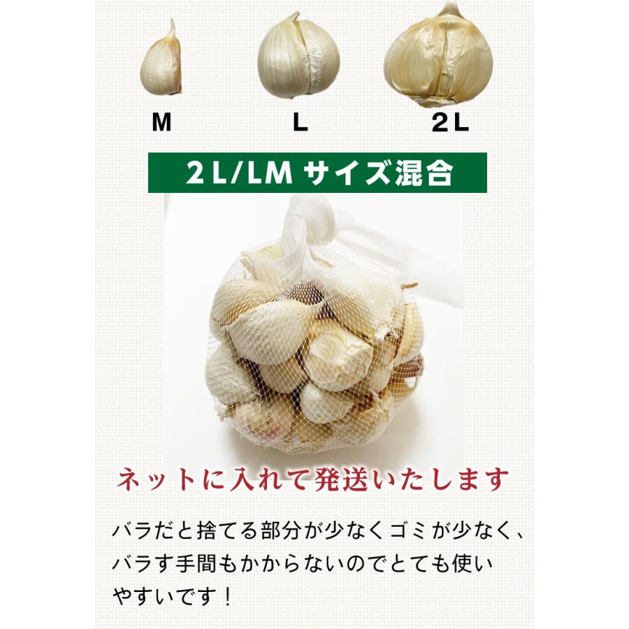 順次発送 青森 にんにく バラ 訳あり 新物 国産 ニンニク 1kg 送料無料 