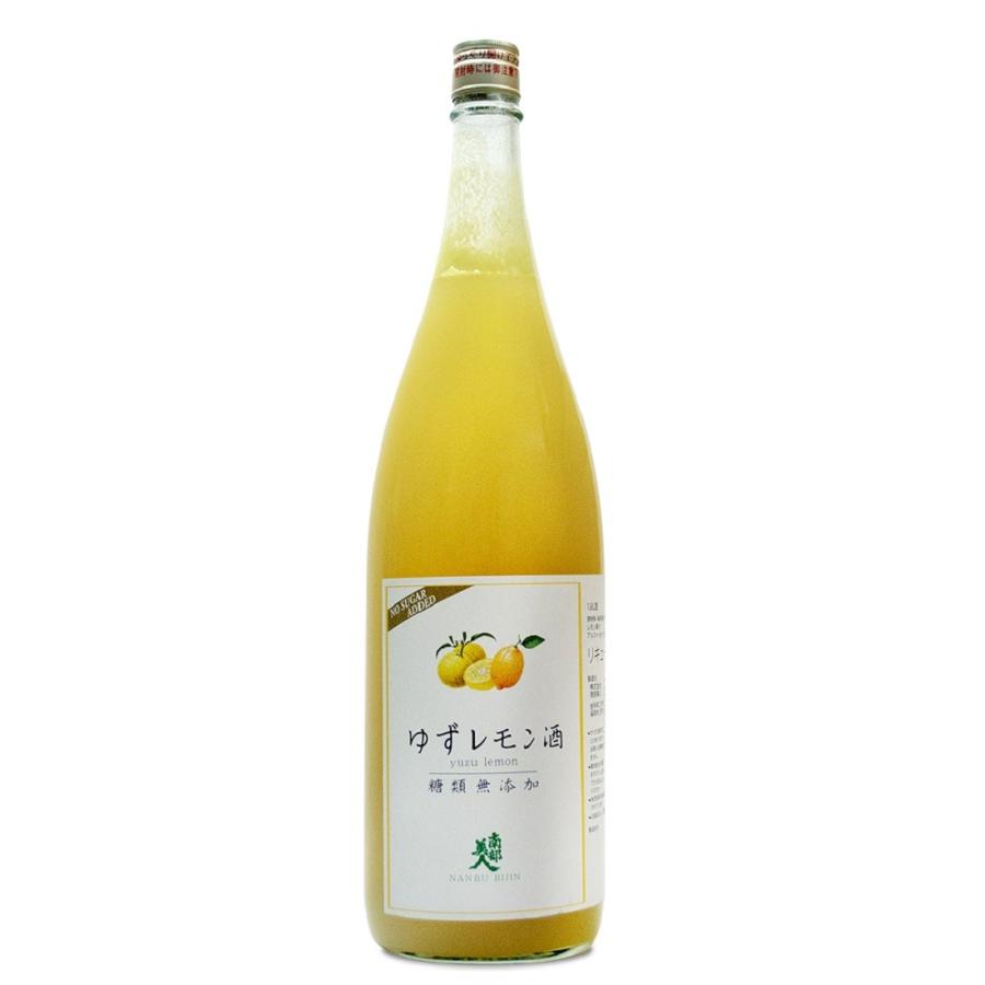 【南部美人】ゆずレモン酒 1800ml/糖類無添加