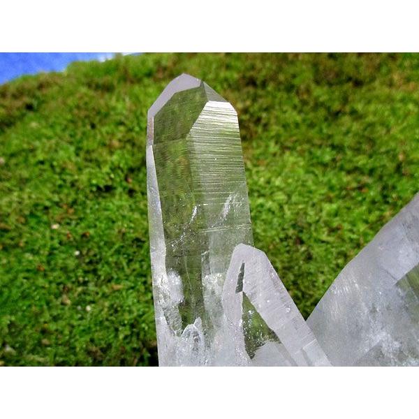 極上品 アーカンソー州産 水晶クラスター レインボー レコードキーパー