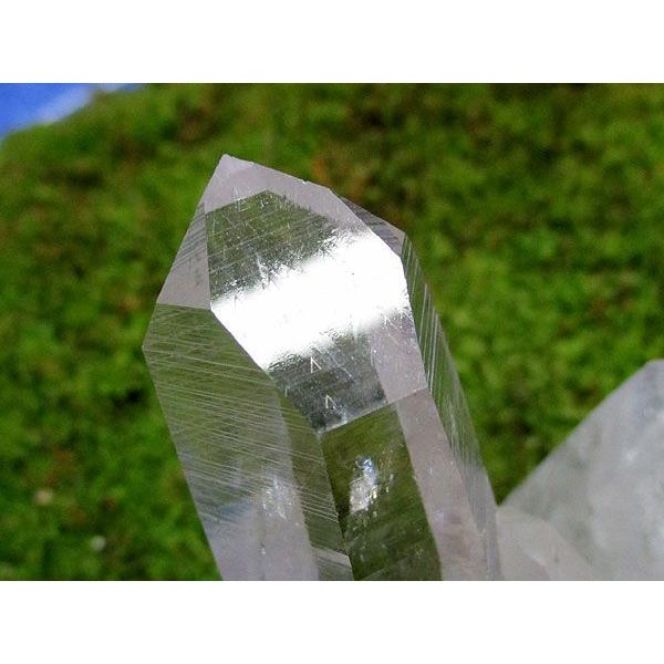 極上品 アーカンソー州産 水晶クラスター レインボー レコードキーパー