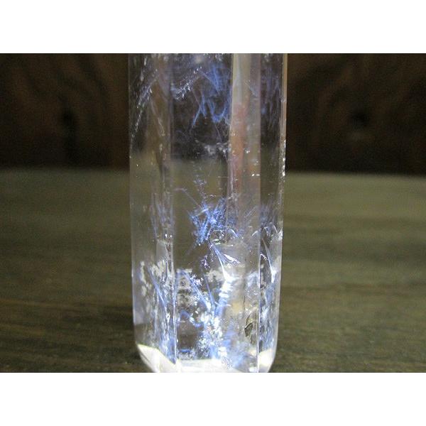 ブルーハイダウェイクォーツ（エンジェルラダー）水晶 ポイント 鬮石