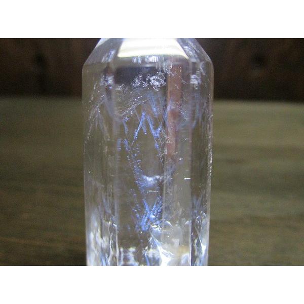 ブルーハイダウェイクォーツ（エンジェルラダー）水晶 ポイント 鬮石