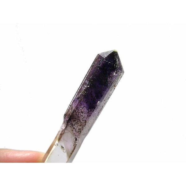 レピドクロサイトインアメジストエレスチャル セプタークォーツ 天然石