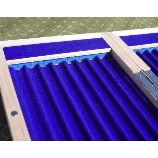 薄い！かさばらない！薄型片面８列国産浮子箱（白桐）６０cmの画像
