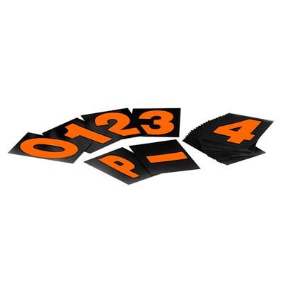 ☆【B-G Racing】ピットボード番号セット ハイビスオレンジ