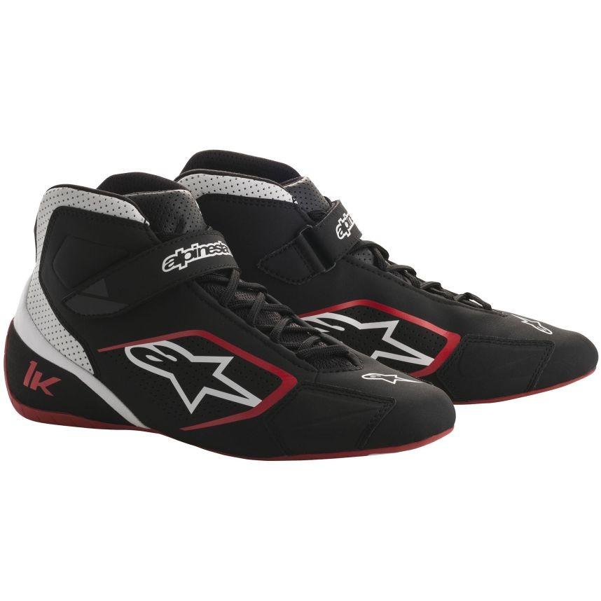 ☆【Alpinestars】Tech 1-K手押し車ブーツ 黒いこと/白いこと/赤いこと UK 8.5 /Eur 42.5 スポーツ-その他の競技種目