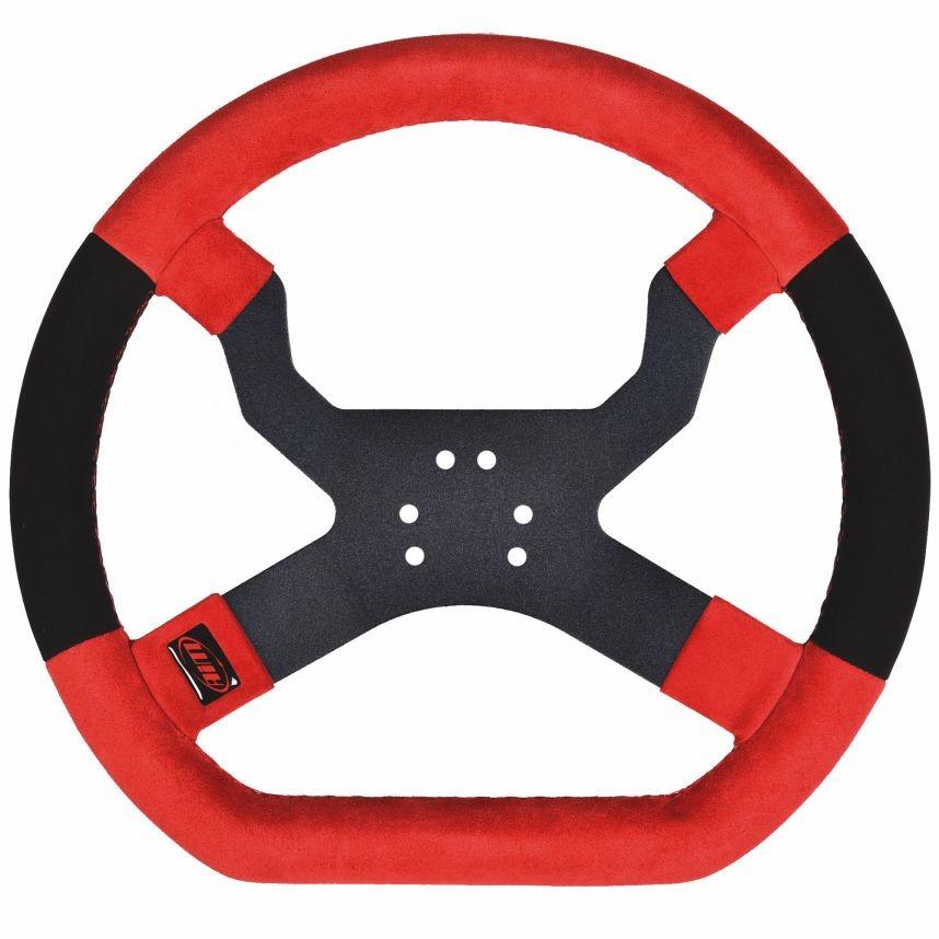 ☆【AIM Motorsport】MyChron5カートステアリングホイール 6 赤、黒 スポーツ-その他-その他の競技種目