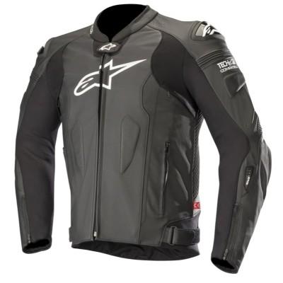 ☆【Alpinestars】テック エア Missile Leather Motorcycle Jacket - Tech Air Compatible Black | UK 42 / Eur 52