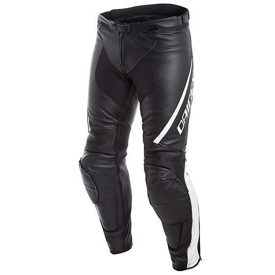 ☆【Dainese】Assenレザーパンツ/ジーンズ Black/White|UK 36/Eur 54